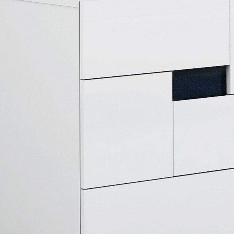  30 po superbe commode blanche ultrabrillante