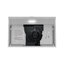 30 po T-2845-1-DL Hotte de cuisine sans conduit 80 pi³ / min Anapo en acier inoxydable brossé avec filtres en maille, commande à bouton-poussoir, lumière DEL