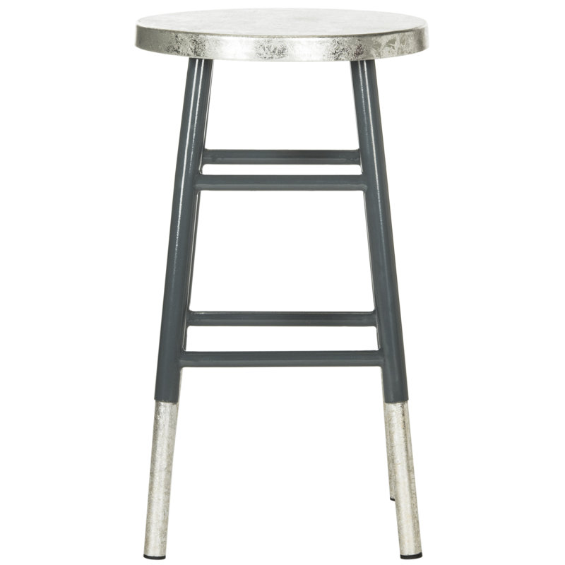 Vadnais Counter Stool with Metal Frame, Grey