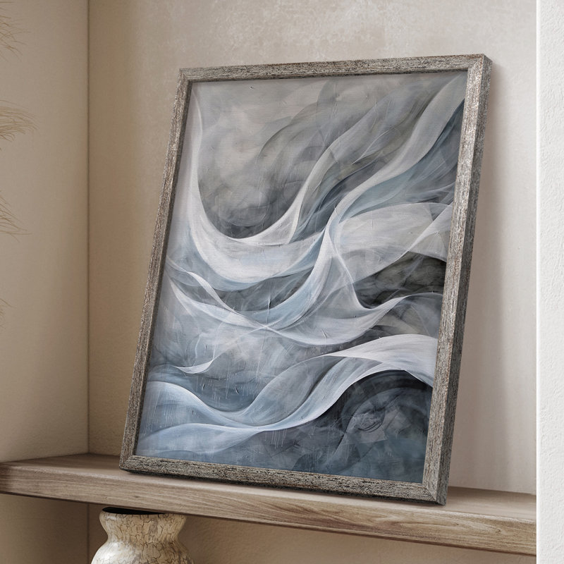 ABSTRACT Series CDLX III, reproduction encadrée - bois massif, H 15 po x l 12 po