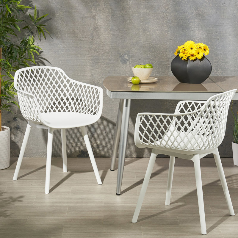 Outdoor Poppy Chair Seating: Weather-, Stable, Polypropylene, 23.73 In.d X 21.04 In.w 32.18 In.h, Modern Chairs: 23.2 21 32 Vibe