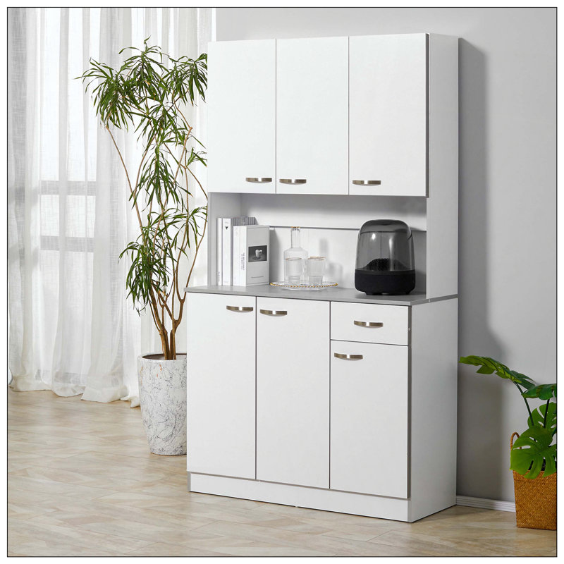 Buffet de cuisine moderne autoportant avec rangement et rangement