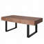 Table basse industrielle en bois rustique pour le salon