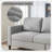 78" Upholstered Sofa With Ottoman-667874750