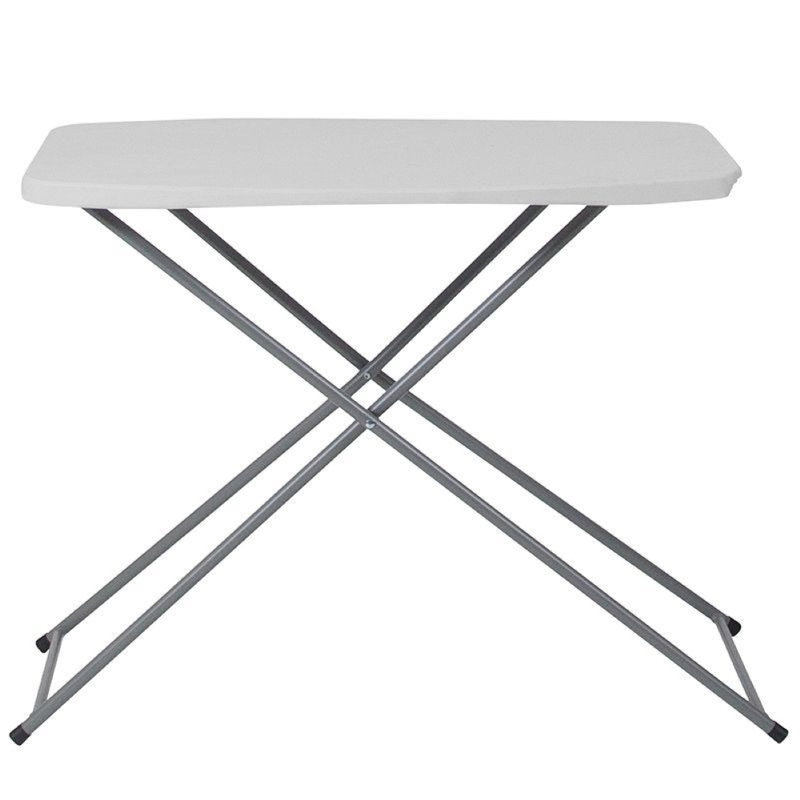 Table pliante rectangulaire en granit réglable en hauteur 29 po L