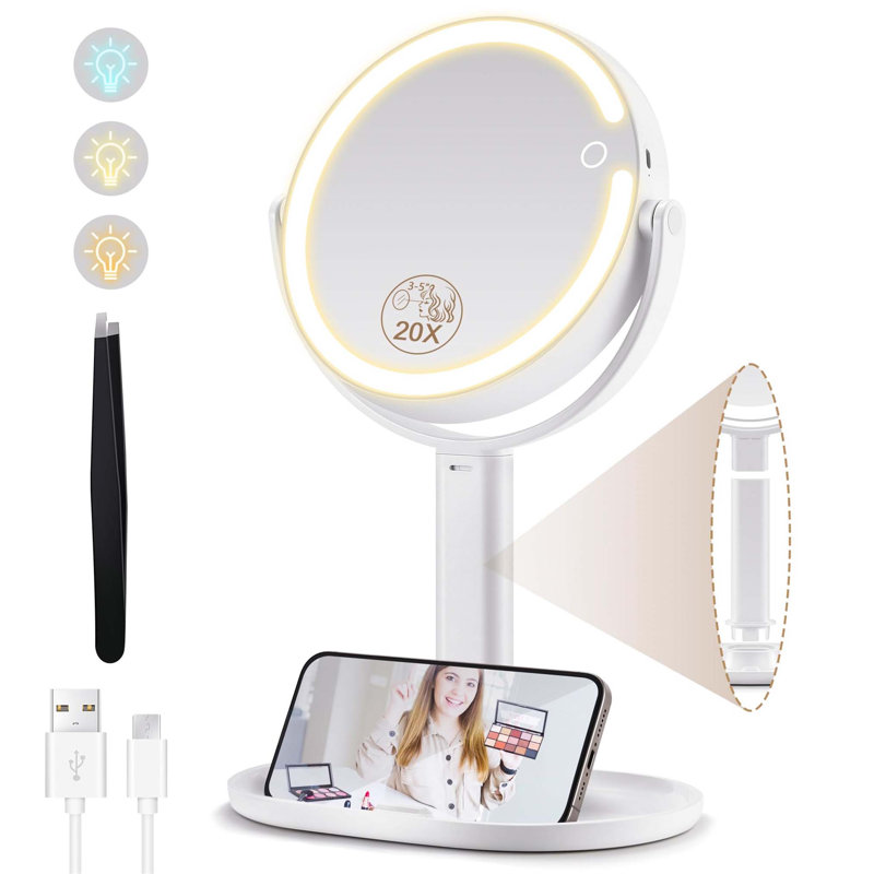 Demetrias Round Floor Mirror