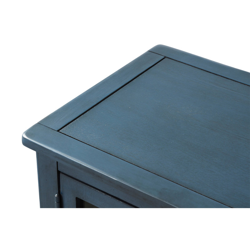 42'' Console Table, Antique Navy