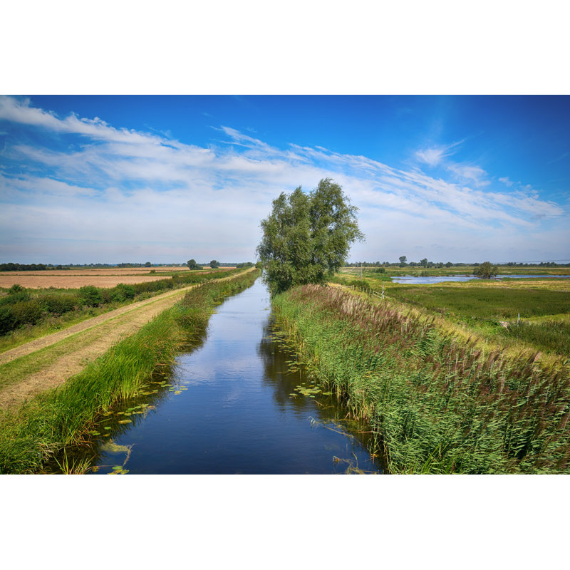 Byer East Anglian Fens by Andy-Coleman - Wrapped Canvas Print, 30cm H x 46cm W x 3.8cm D