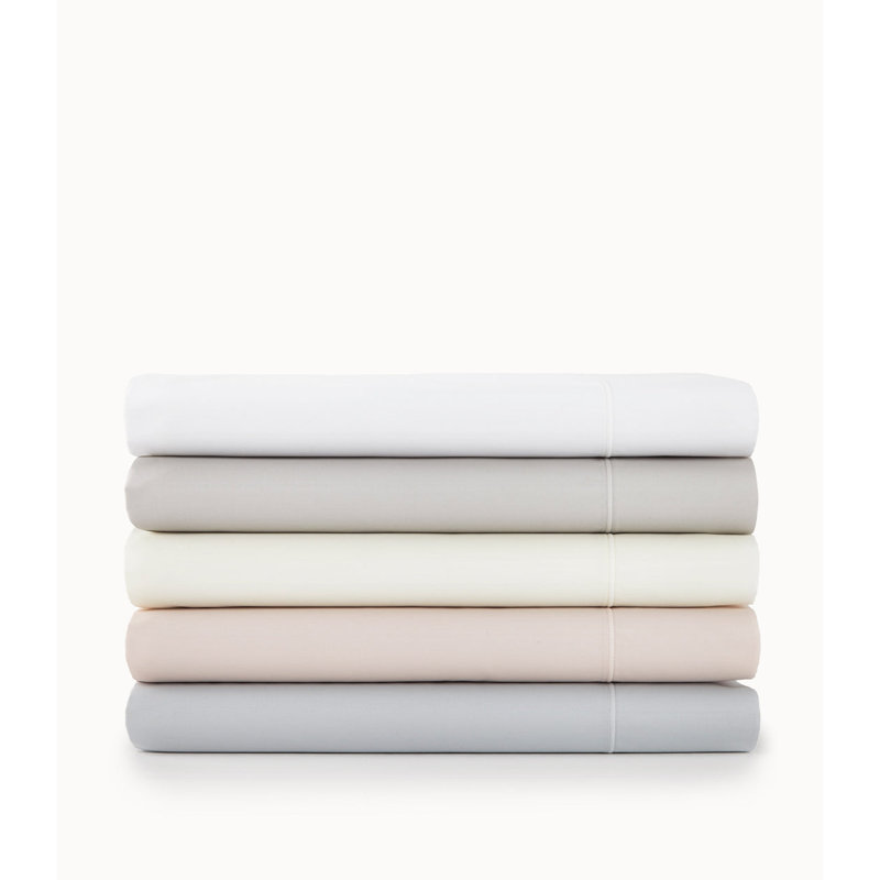 Nile 100% Cotton Guest Room Flat Sheet Case Pack, Twin Flat Sheet, Light Gray