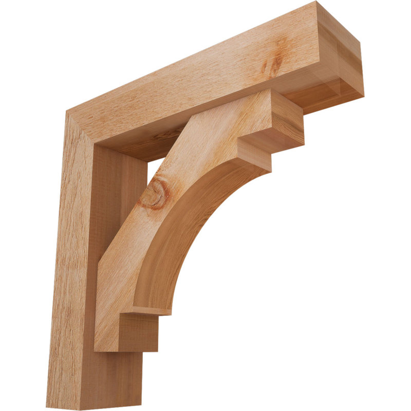 Support Merced Block avec support décalé, 24 x 24, Cèdre rouge occidental de l 6 po (scié brut)