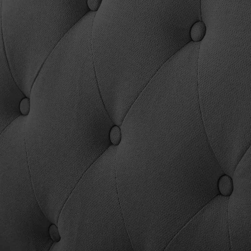 Canapé 77,2 po à accoudoirs carrés gris