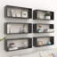 Étagère murale cubique en bois d'ingénierie vidaXL 2/4 / 6x Multicolore-852130516-852130539