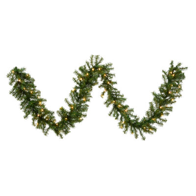 108'' in. Lighted Faux Mixed Assortment Garland