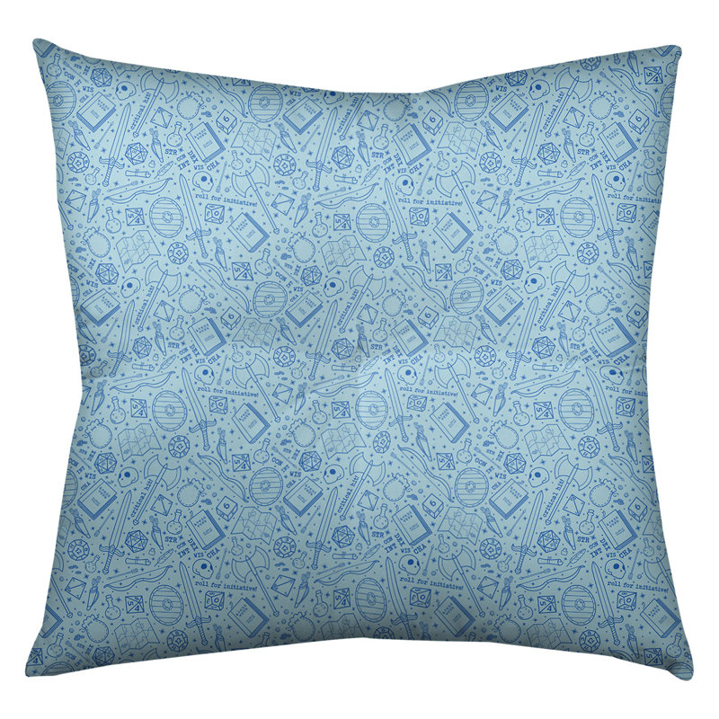 Coussin de sol carré Katelyn Elizabeth, 26 po x 26 po, Bleu marine