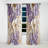 Purple and White Minimalism Violets - Traditional Curtain - Velvet Room Darkening - 1 Panel-1218034296