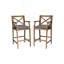 Set Of 2 Outdoor Barstools With Water-Resistant Cushions-1013103027