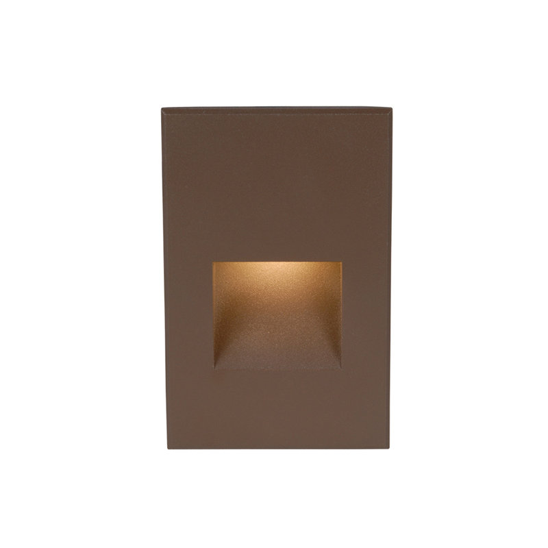 LEDme Integrated LED Metal Step Light, Bronze, Amber