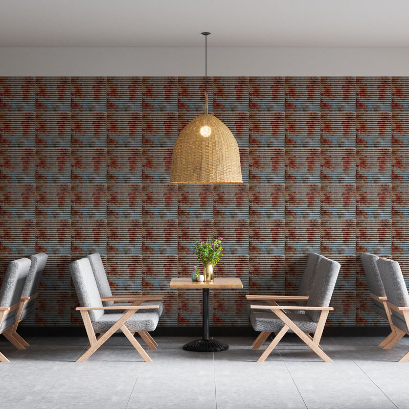Carreau de plafond en PVC 2 pi x 2 pi Falkirk Perth en bleu / brun