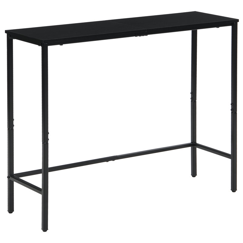 75 cm W Console Table, black, black