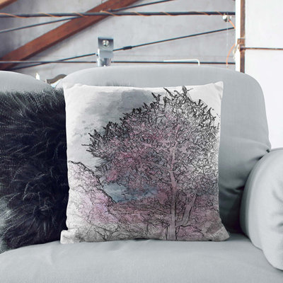 Trees in Malaga Spain Cushion with Filling