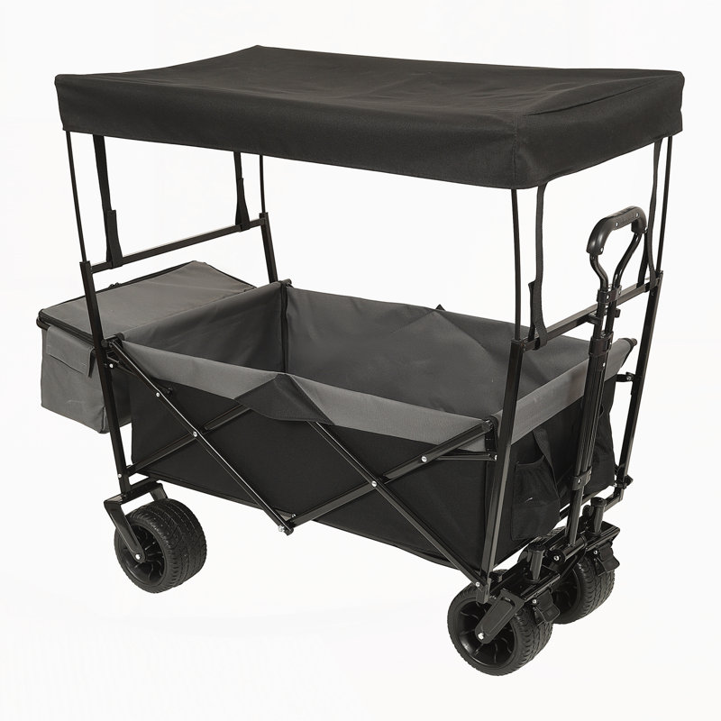 Collapsible Wagon with Canopy, Black