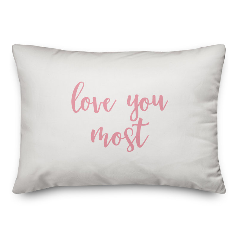 Throw Pillow, Pink/White