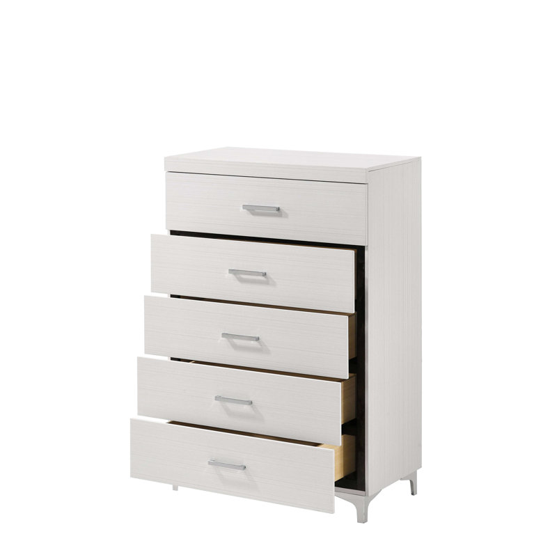 Commode 5 tiroirs avec pieds en métal
