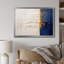 Tissu du temps abstrait bleu et or I - reproduction d'art sur toile-1602221397-1602221417