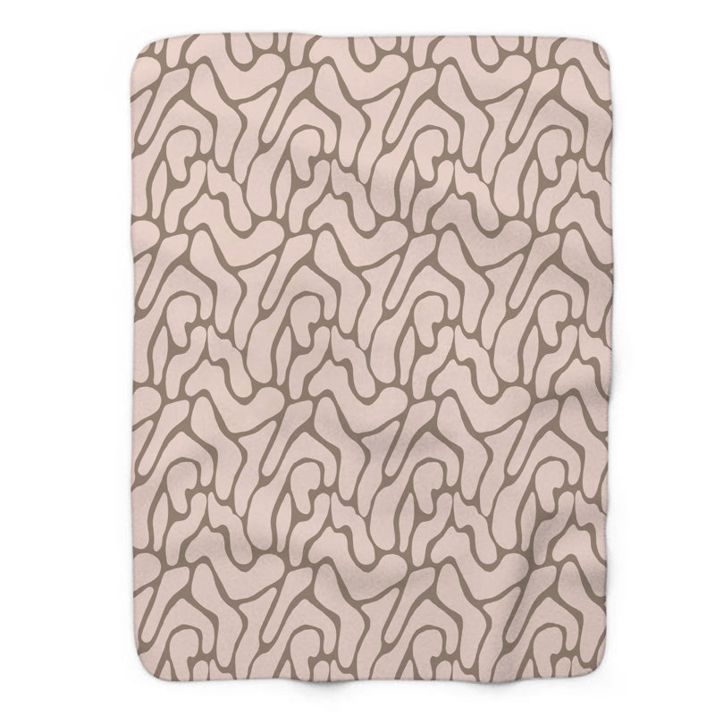 Tawny Rose - 1 pièce Sherpa Premium, Lit simple