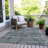 Machine Washable Indoor/Outdoor Xhevrie Denim Rug-938406394