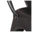 Ensemble de 4 chaises de salle à manger empilables en métal, chaises d'appoint modernes en noir patiné