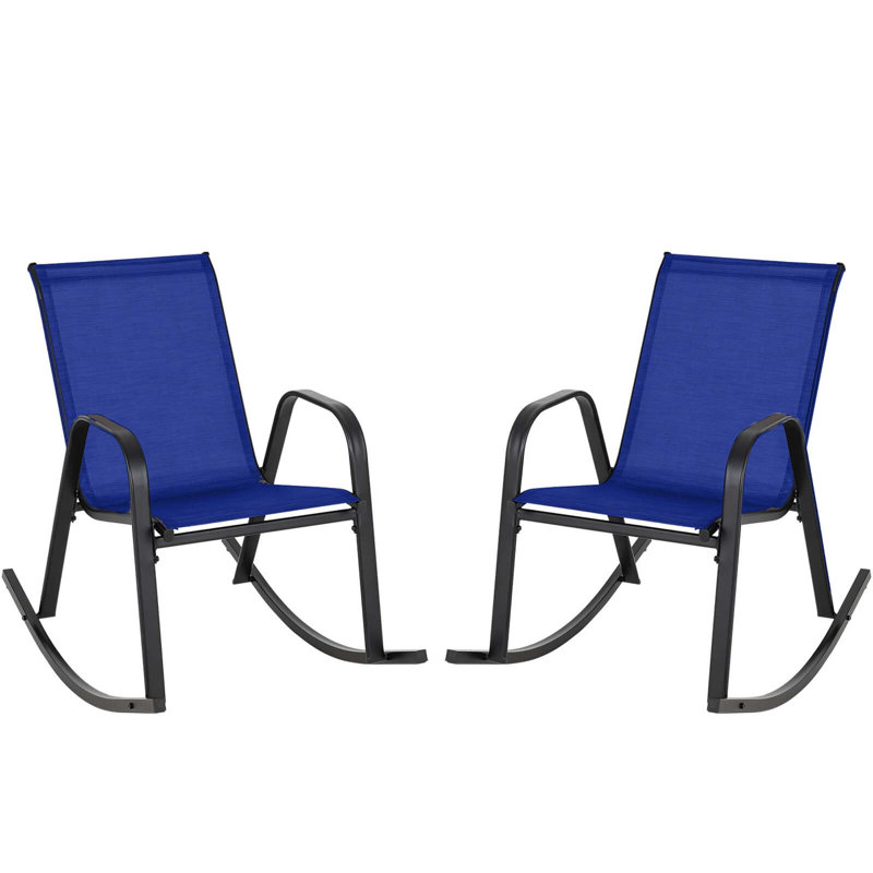 Chaise berçante d'extérieur 2 pièces
