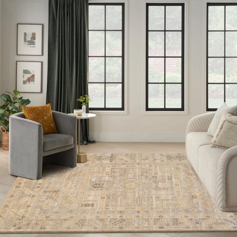 Tribal Hand-Knotted L. Blue Wool Area Rug