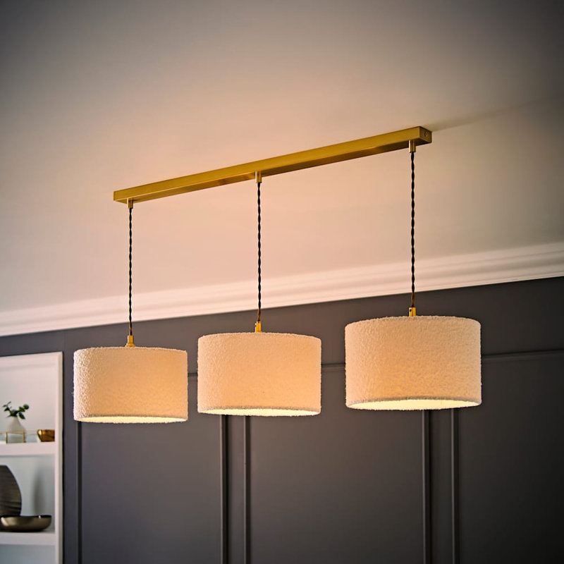 Albeiro 3 - Light Pendant, Brushed Gold, No