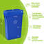 Ensemble de poubelles Recycling 23 gallons