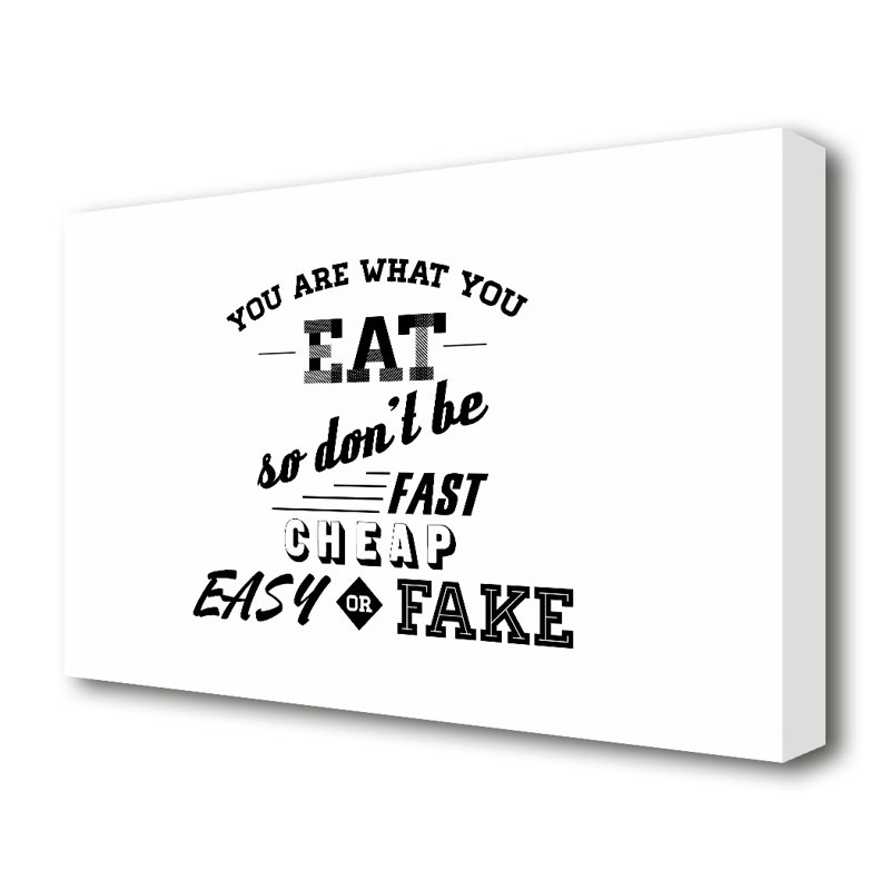 You Are What You Eat - Wrapped Canvas Print, 50.8 cm H x 81.3 cm W