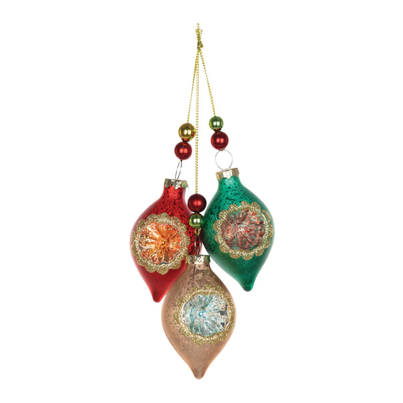 10.5'' Glass Not Flowers Holiday Shaped Ornament