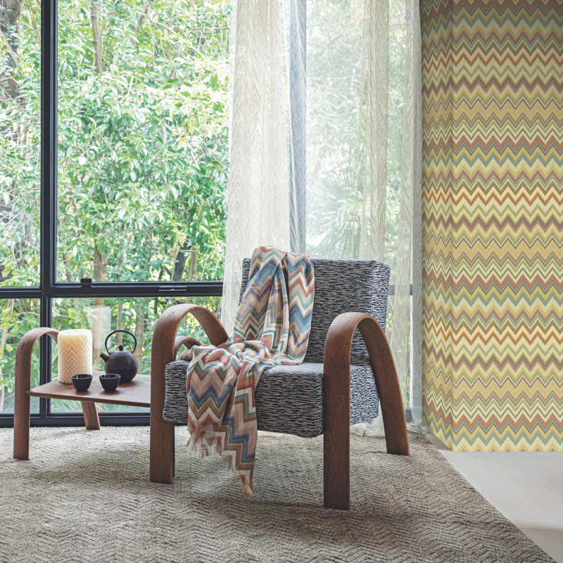 Double rouleau Missoni 4 Happy Zig Zag, Or