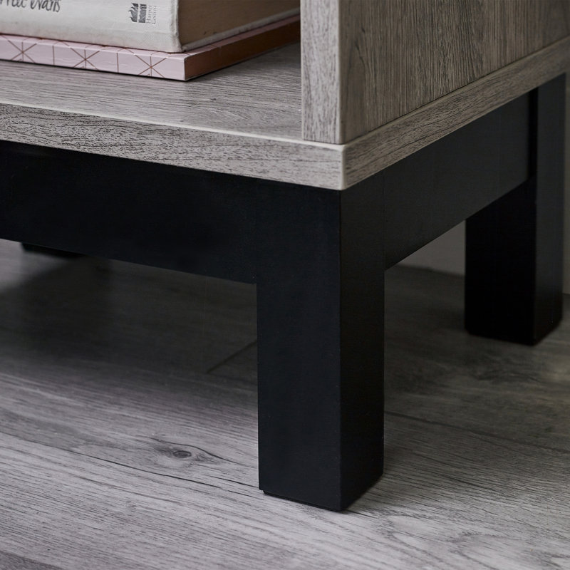 Yonkers 45cm W Bedside Table, Grey