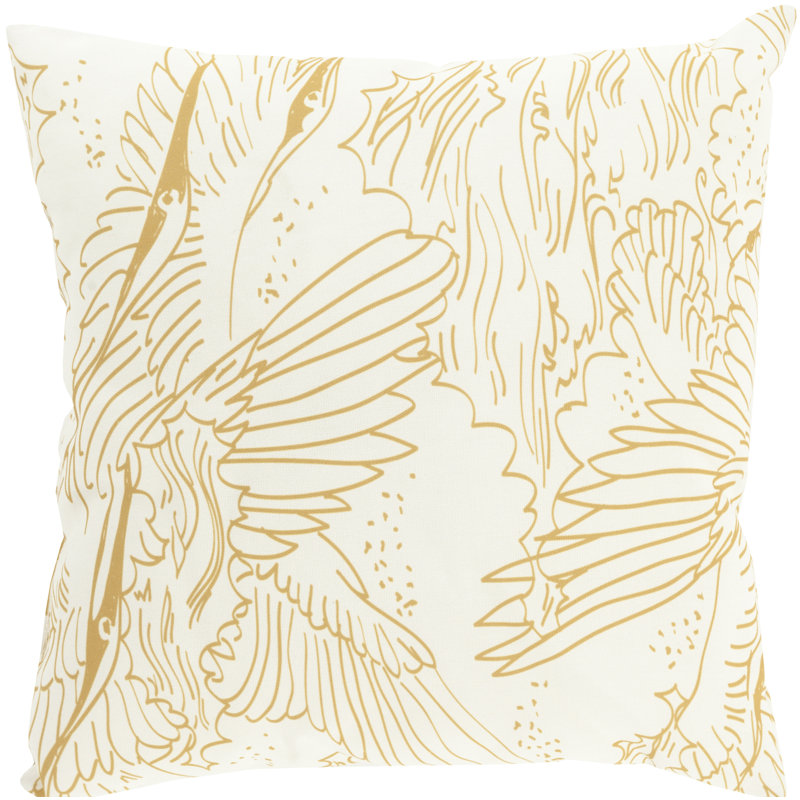 Mizu Indoor/Outdoor Throw Pillow, 18" H x 18" W x 4" D, Brown