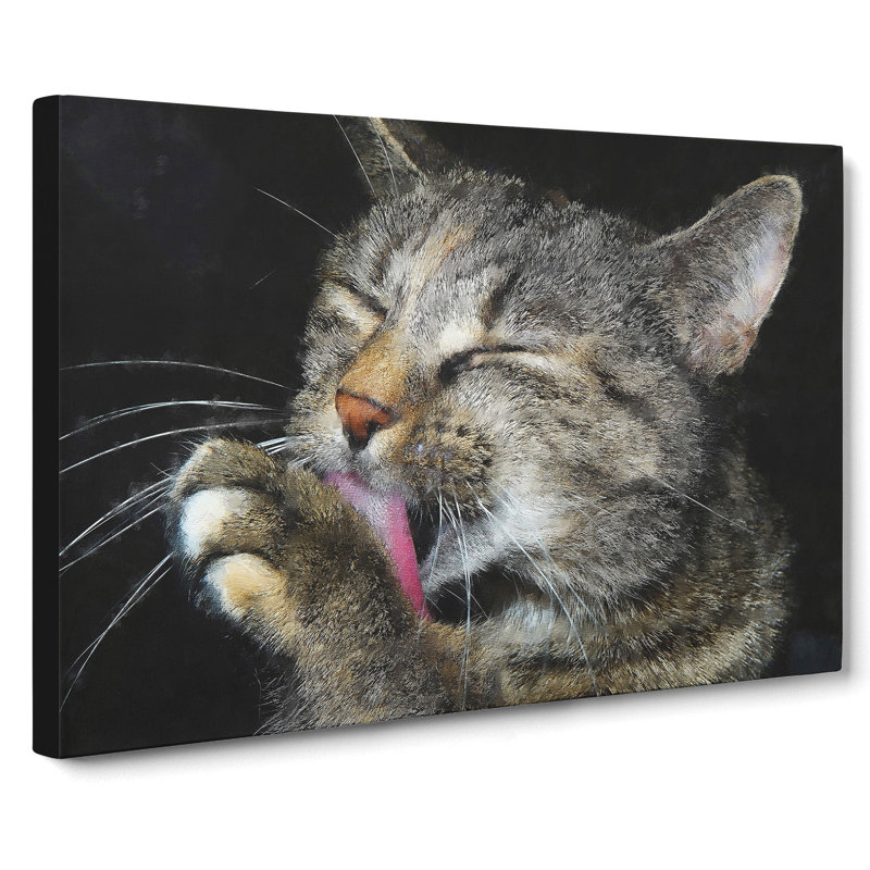 Portrait Of A Cat Vol.11 Painting, 35cm H x 50cm W x 3cm D