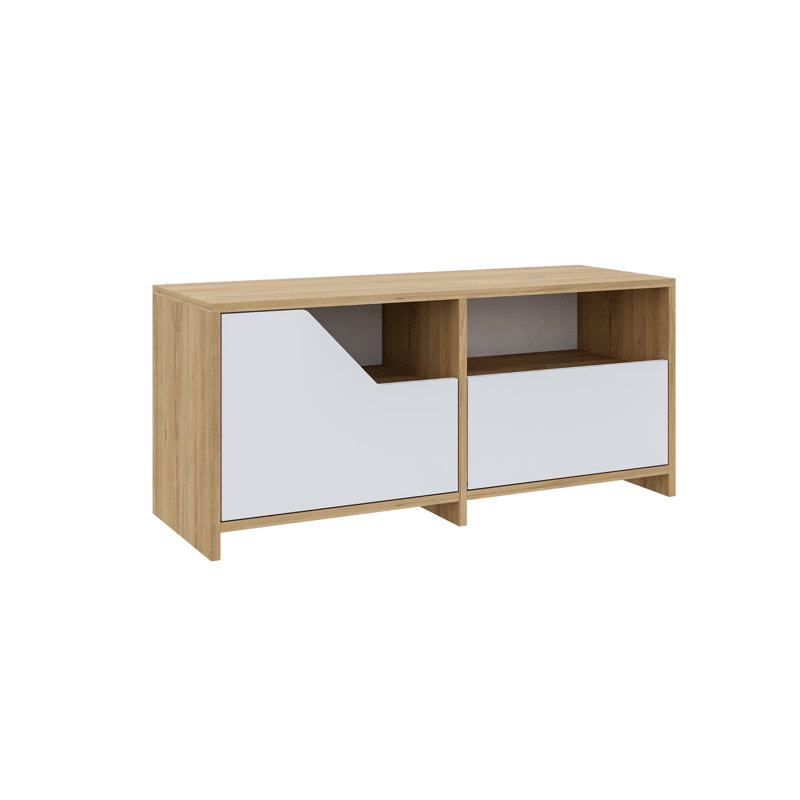 8 Pair Shoe Storage Cabinet, Sapphire Oak/White