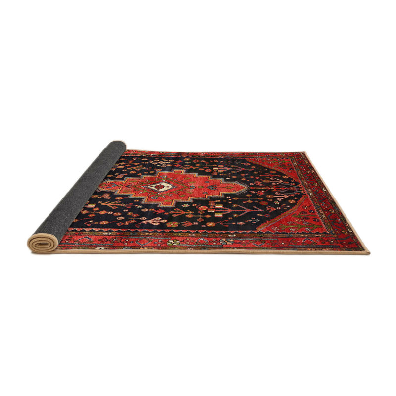 Tapis rouge à motif sud-ouest, Rond 7 pi