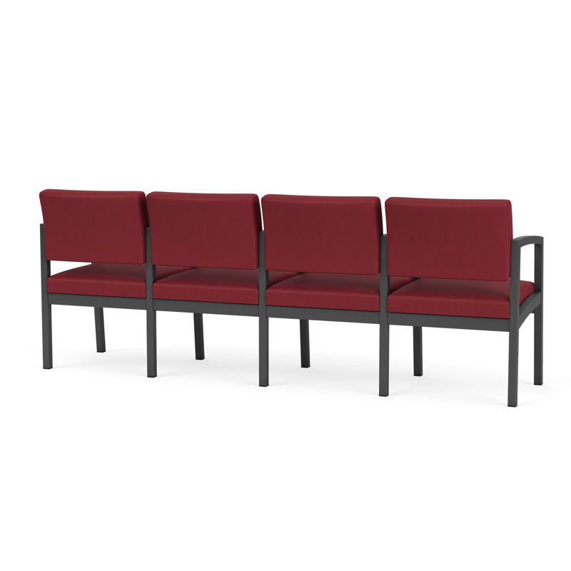Structure en métal 4 places Lenox, Gris anthracite, Bordeaux Patriot Plus - nettoyez le vinyle avec un