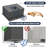 22" L x 22" W x 12" H Drop-In Laundry Utility Sink Square Deep Stainless Steel Topmount Kitchen Sink