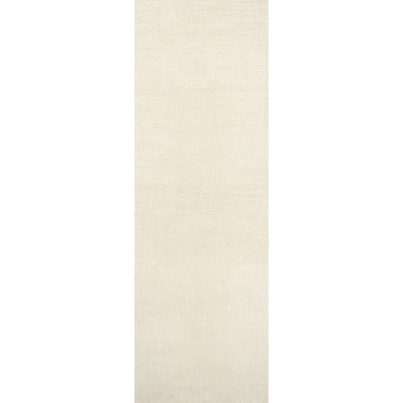 Textures Wool Area Rug in Ivory, Runner 3' x 9'