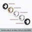 Anneau de débordement 6 pièces, garniture de trou de lavabo de salle de bain en chrome poli-103671176