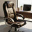 Muskoka Swivel Desk Chair Faux Leather With Adjustable Height, UKFR Certified-1014651256