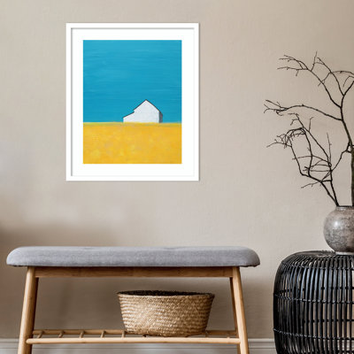 «Its a Barn» par Jan Weiss - Reproduction d'art graphique sur papier encadré