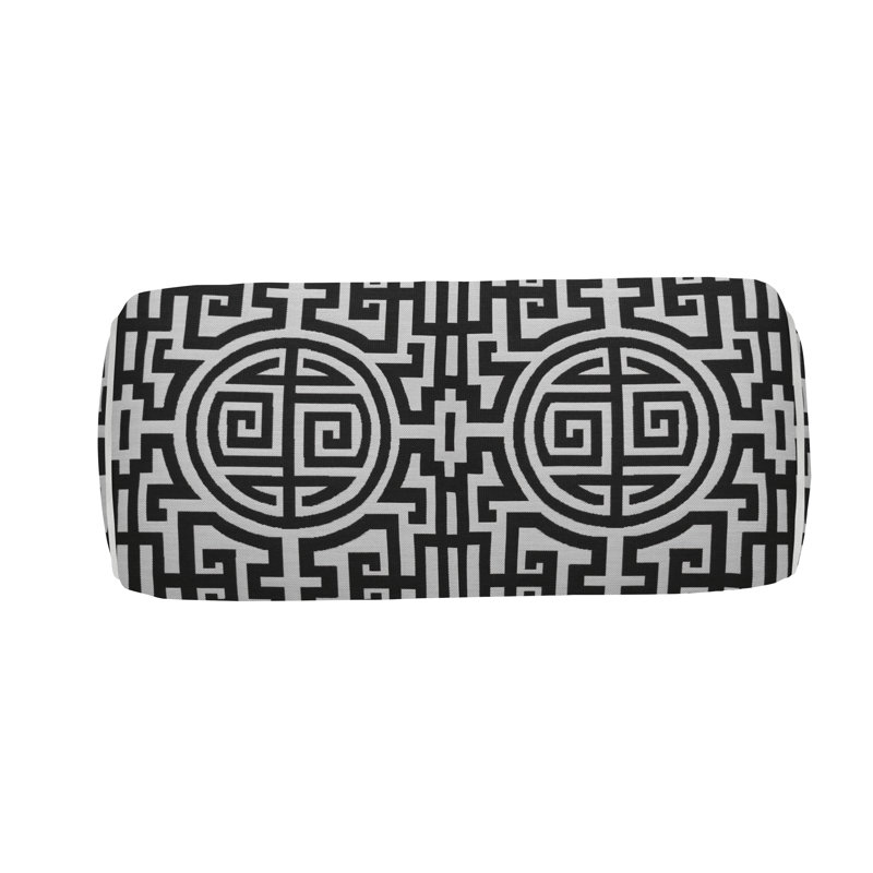 Nobu Indoor/Outdoor Bolster Pillow, Midnight